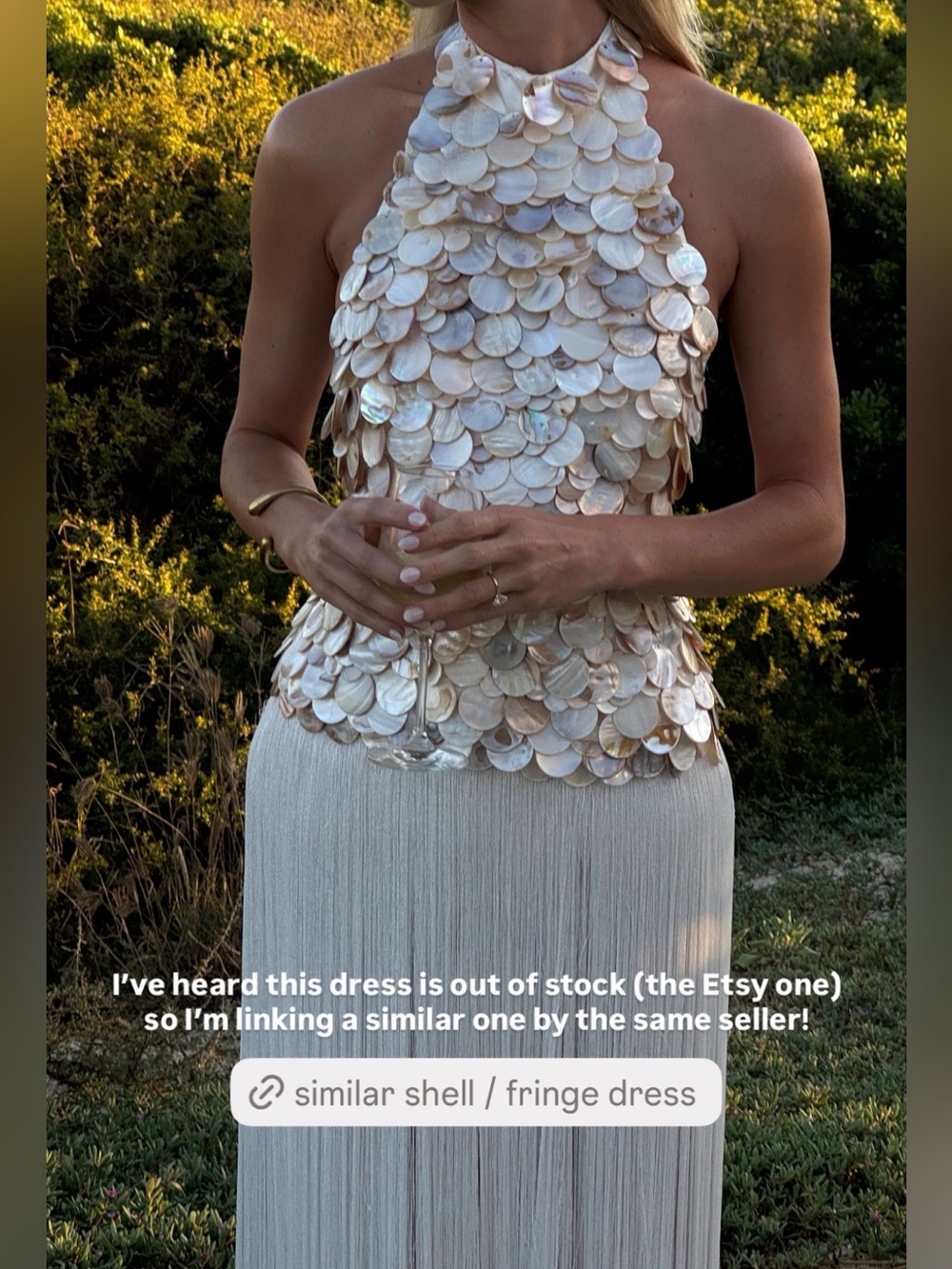Viral Shell Dress - Custom made for my bachelorette